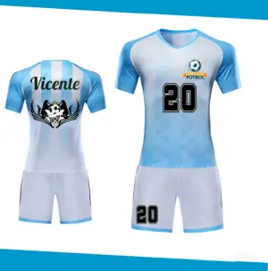 uniformes de futbol azul cielo